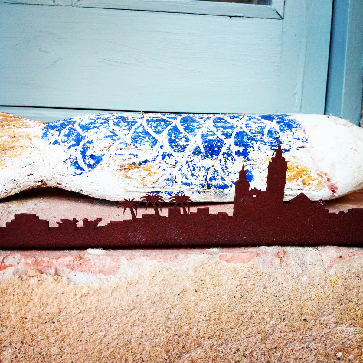DECOR SERIES IN METAL RUSTY – SKYLINES OF THE WORLD