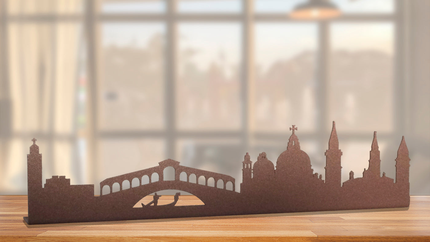 VENEZIA CITY SKYLINE SOUVENIR METAL RUSTY – SKYLINES OF THE WORLD